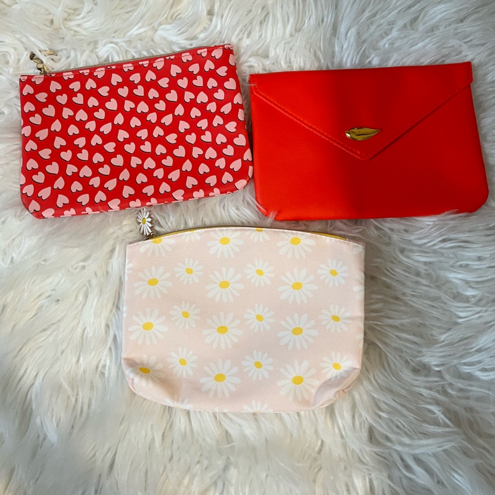 Ipsy three cosmetic bags bundle